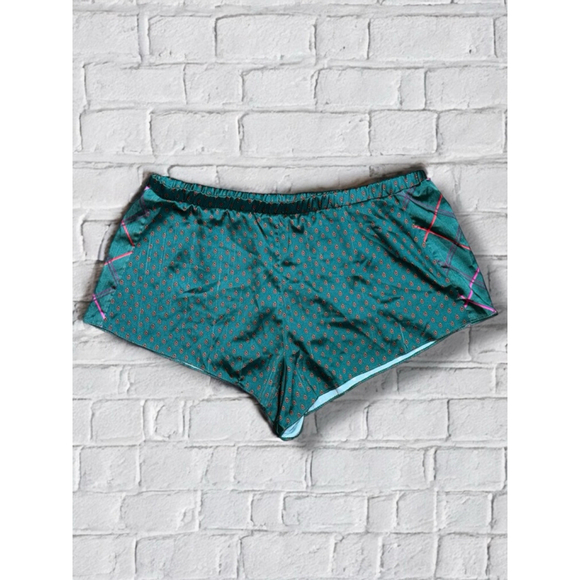 Victoria's Secret Other - Victoria's Secret Women's Medium Green Silky Sleepwear Pajama Shorts Y2K Comfy